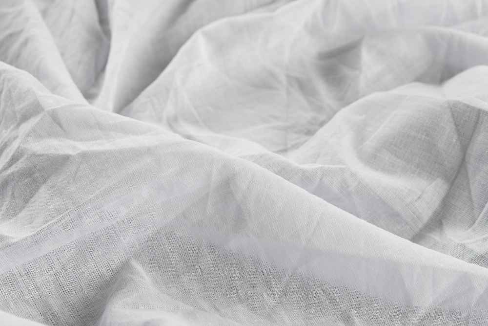 wrinkled white fabric