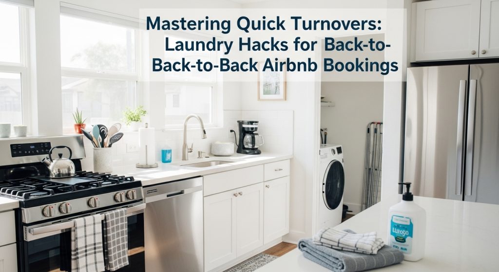 Laundry hacks for Airbnb hosts for quick turnover