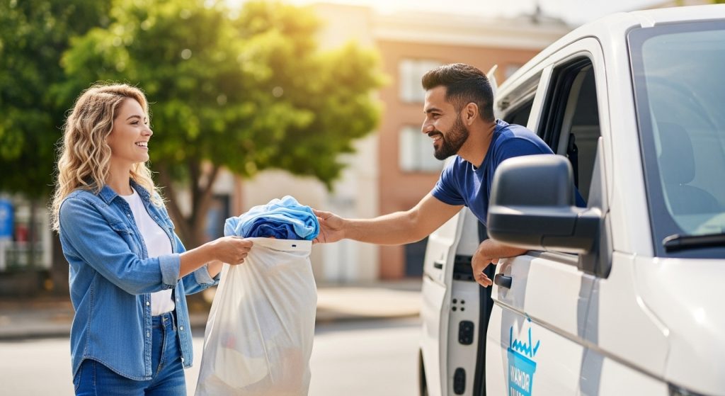 pickup & delivery laundry collection service