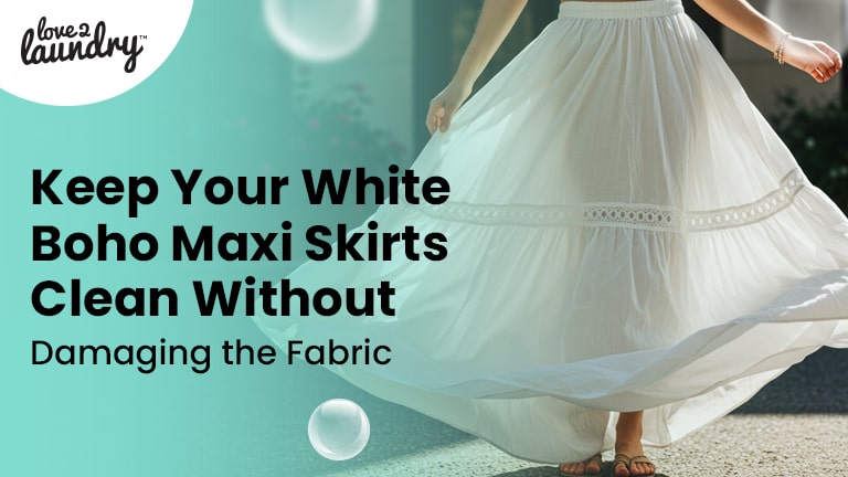 white boho maxi skirt