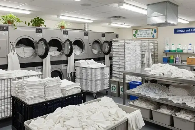 our eco-friendly laundry solutions for restaurants