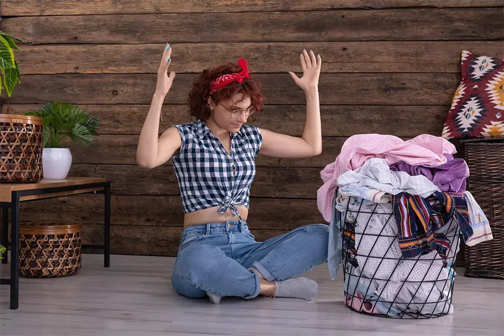 stressful becuase not using holiday laudry service