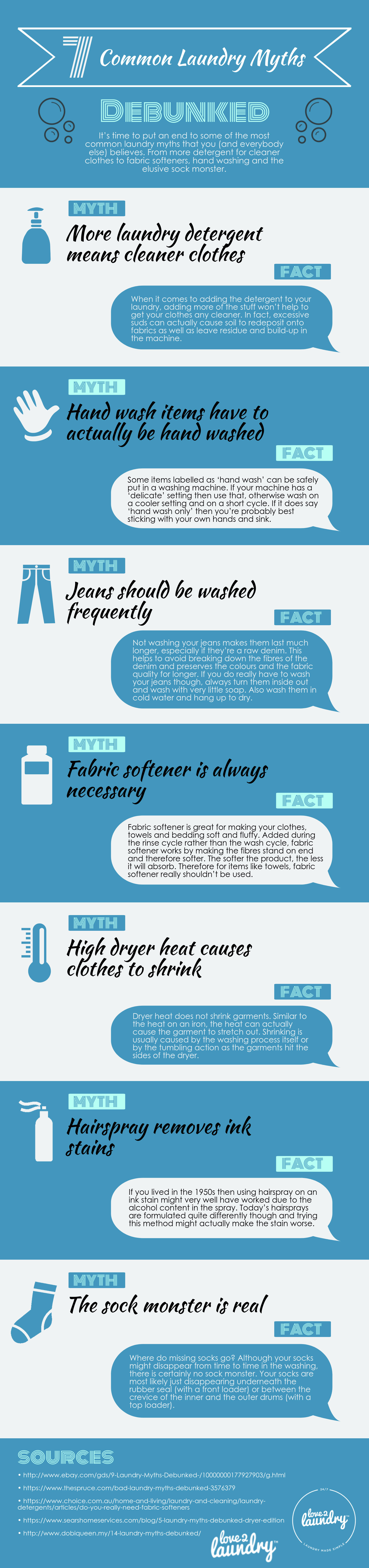 Common laundry myths