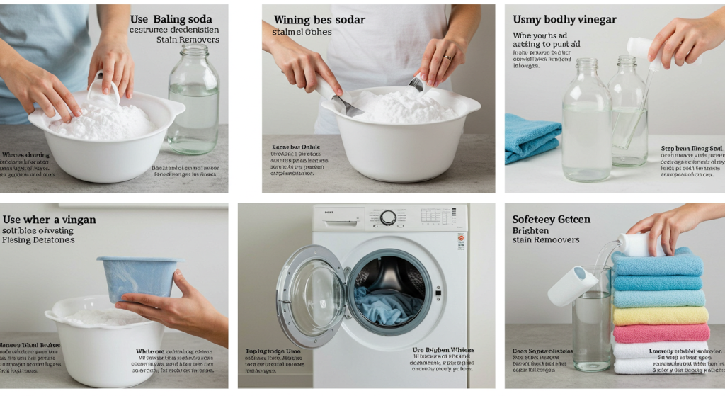 Laundry Hacks with Baking Soda and Vinegar