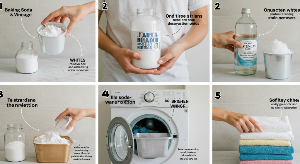 Laundry Hacks with Baking Soda and Vinegar