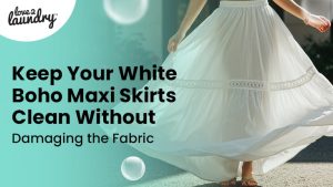 white boho maxi skirt