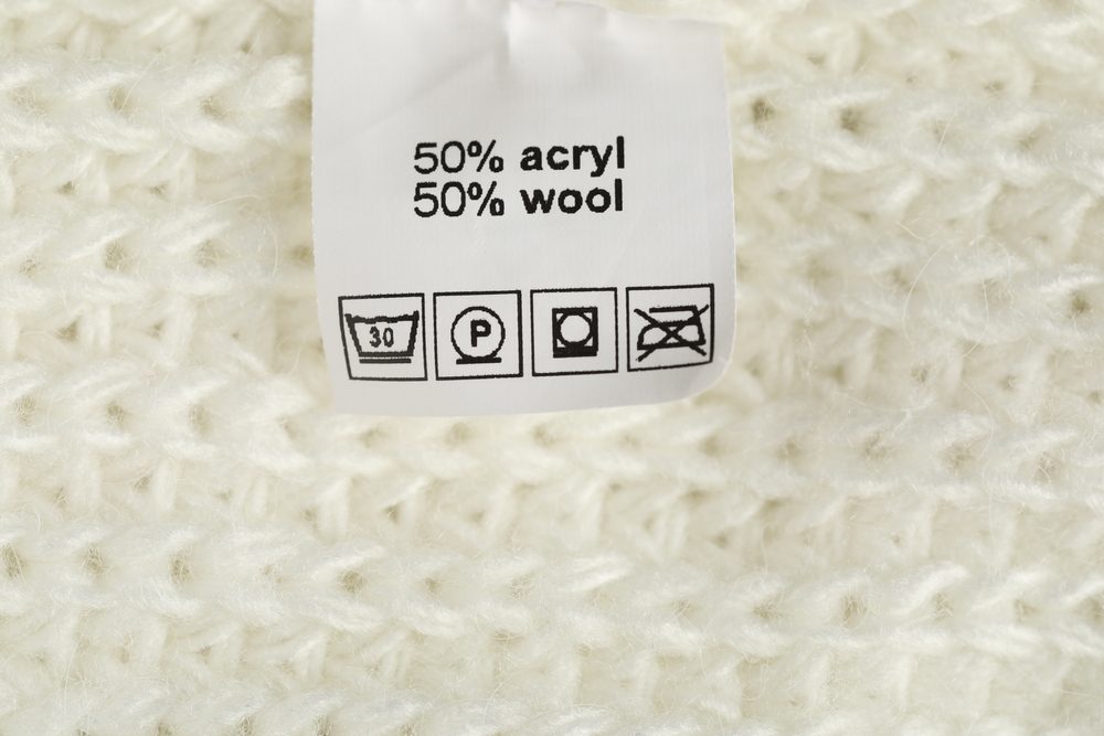 Clothing,Label,With,Care,Symbols,And,Material,Content,On,Knitted